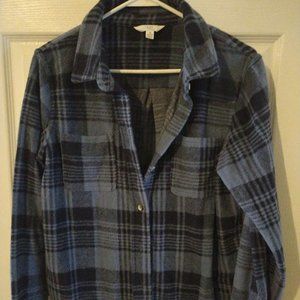Soft blue flannel fleece